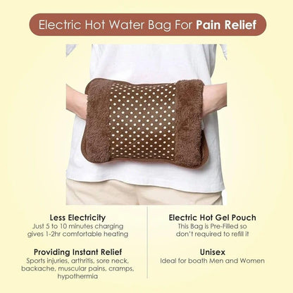 Electric Heating Pad for Pain Relief, hot water bag, Velvet hot water bottle