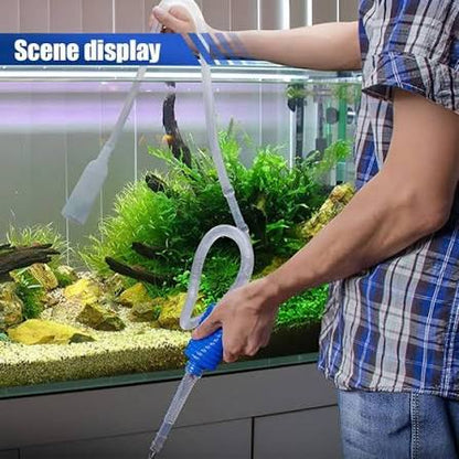 siphon pump aquarium water drainer